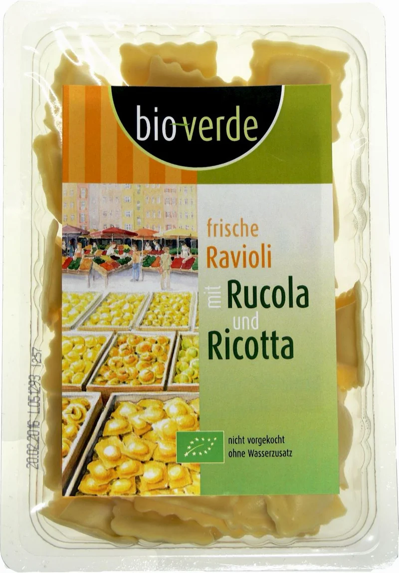 RAVIOLI FRISCH MIT RAUXOL UND RICOTTA BIO 250 g - BIO VERDE