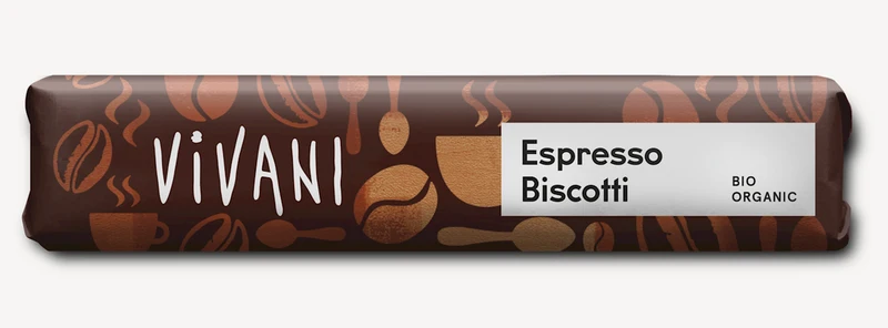 MILCHSCHOKOLADE BATON MIT ESPRESSO NÄHRSTOFF UND WAFEL BIO 40 g - VIVANI
