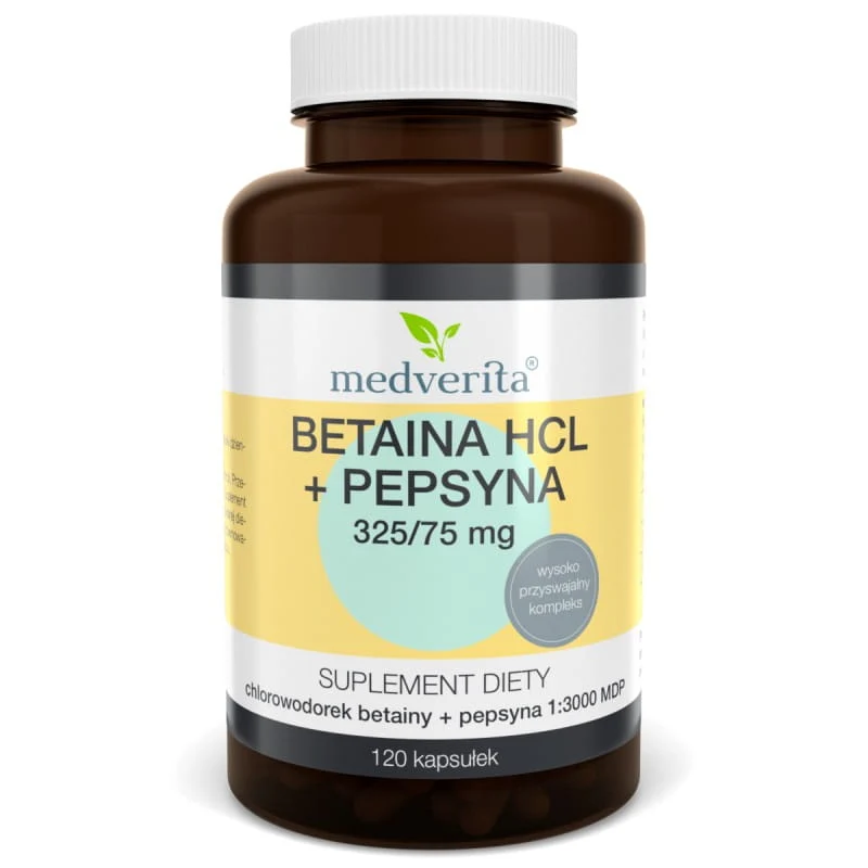 Medverita Betain + Pepsin 120 Kapseln