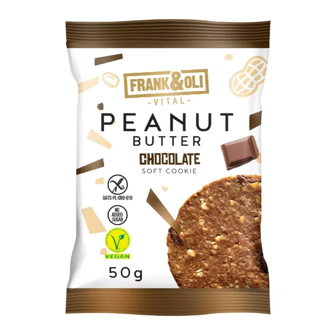 Frank&Oli Soft Cookie Erdnussbutter-Schokolade 50g