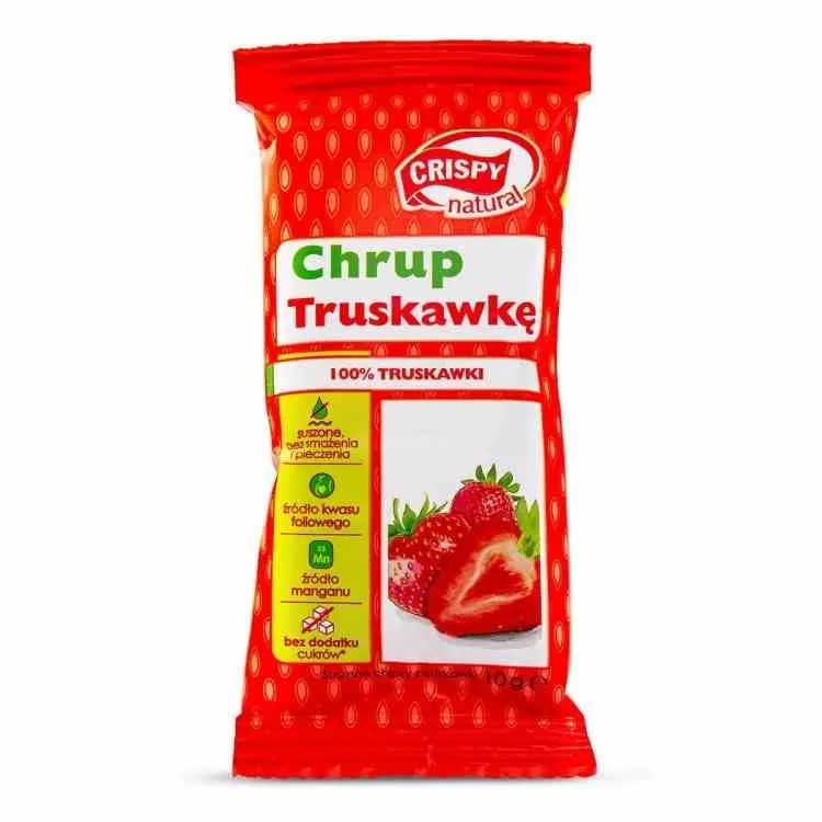 Knusprige natürliche getrocknete Erdbeerchips 10 g