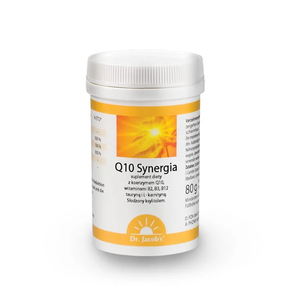 Dr. Jacob's Q10 80g Synergy mit Riboflavin, Taurin und L-Carnitin