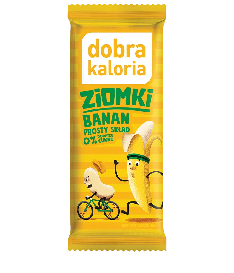 GOOD CALORY Banane & Cashew Ziomki Riegel 32g KUBARA