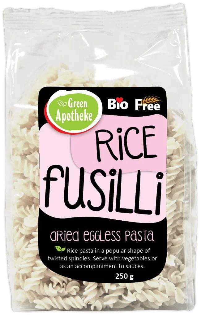 Glutenfreie FUSILLI WIDER MAKAREN (WEISSER REIS) BIO 250 g - APOTHEKE