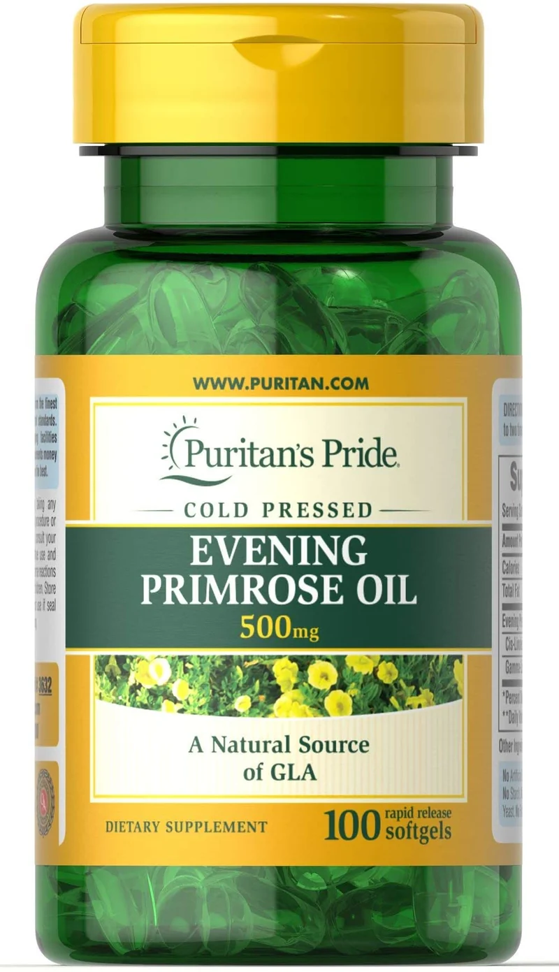 Puritan's Pride Nachtkerzenöl 500 mg Nachtkerzenöl 100 Kapseln