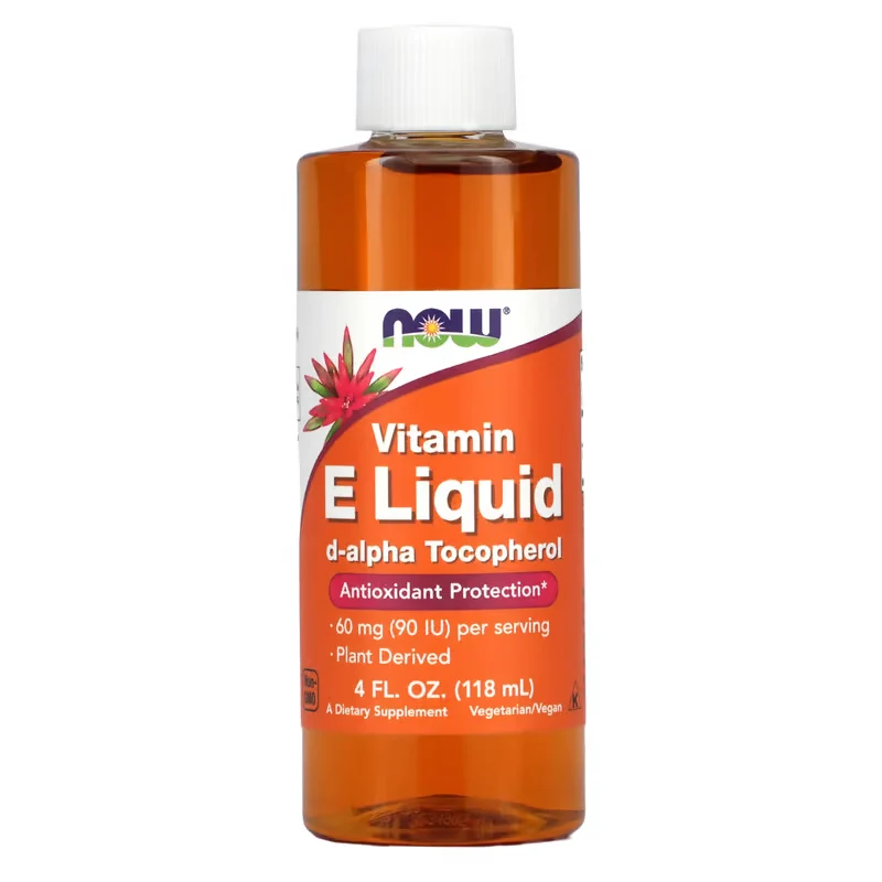 NOW FOODS Vitamin E flüssig d-alpha Tocopherol - Vitamin E Tropfen (120 ml)