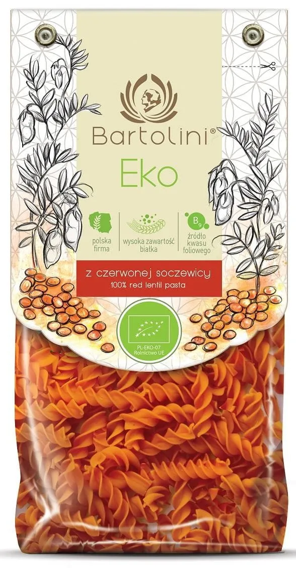 MAKARON (AUS ROTEN SOJABANEN) SWIDERS BIO 250 g - BARTOLINI