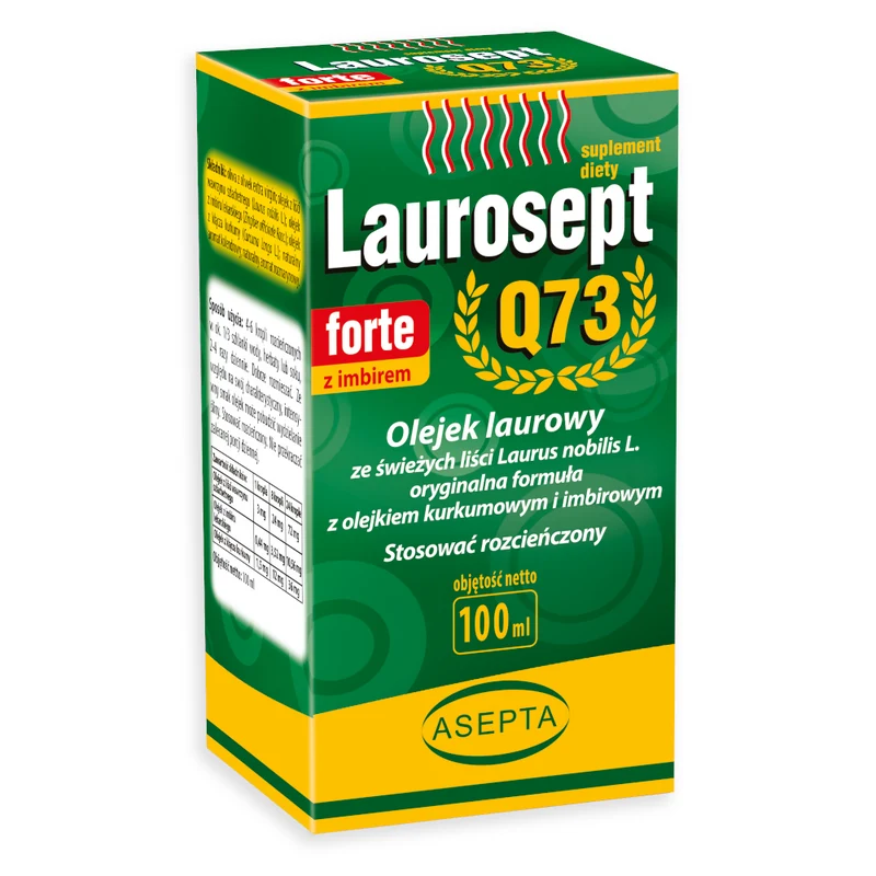 ASEPTA Laurosept FORTE Q73 100ml - Lorbeeröl + Kurkuma- und Ingweröl
