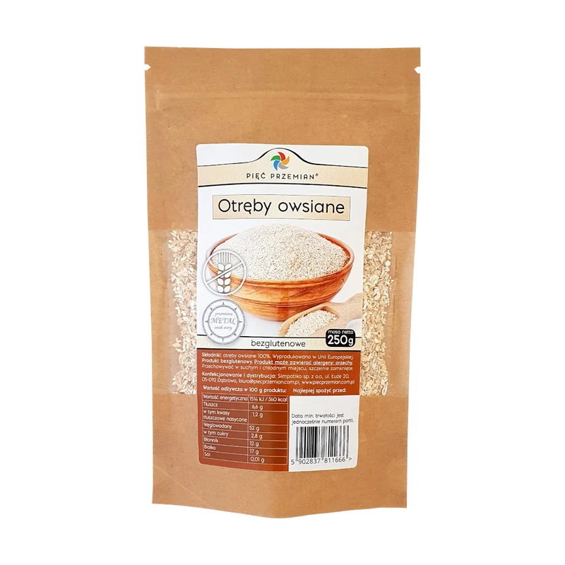 FIVE CHANGES Glutenfreie Haferkleie 250g