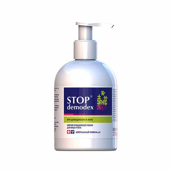 STOP DEMODEX Gesichts- und Körperseife 270ml (Ukraine) GOLDEN PHARM