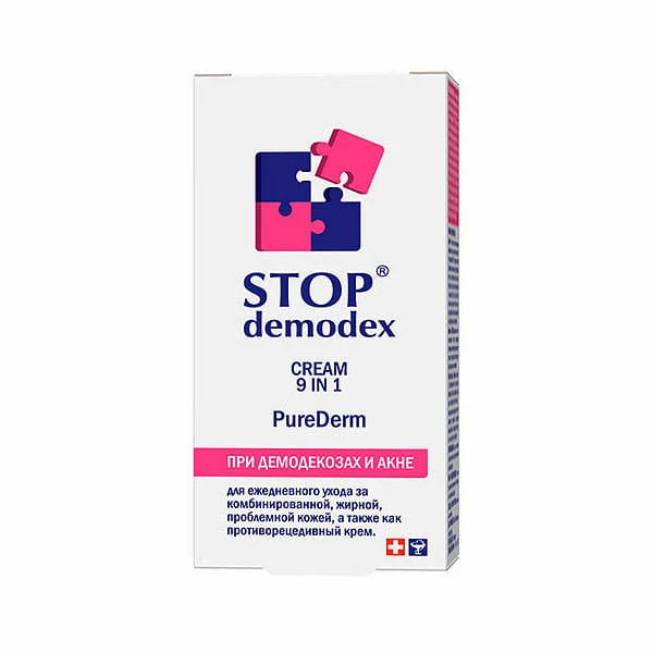 STOP DEMODEX Gesichtscreme 9in1 50ml (Ukraine) GOLDEN PHARM
