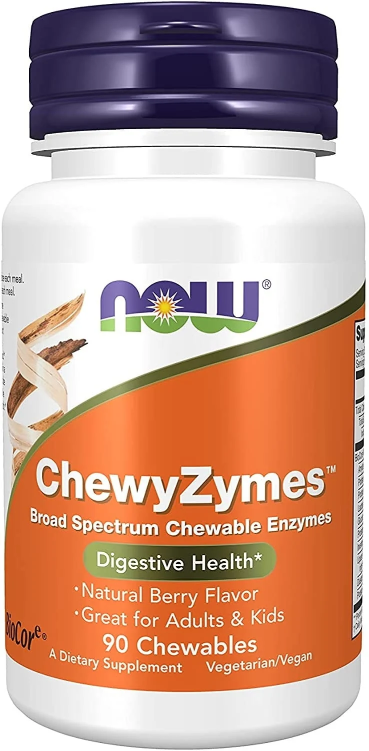 ChewyZymes - Verdauungsenzyme 90 Tabletten NOW FOODS