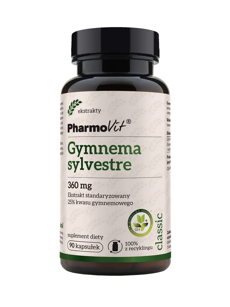 Gymnema sylvestre 360 mg Standardisierter Extrakt aus 25% Gymnemasäure 90 Kapseln | Classic Pharmovit