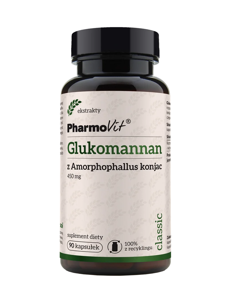 Glucomannan aus Amorphophallus konjac 450 mg 90 Kapseln | Classic Pharmovit
