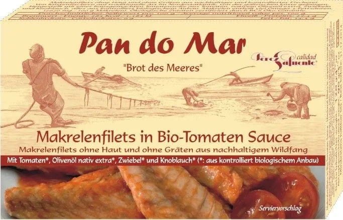 MAKRELA FILES IN BIO TOMORROW SAUCE 120 g (90 g) - PAN DO MAR