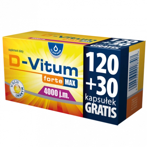 D-Vitum Forte 4000 IU Max (120+30) Kapseln OLEOFARM