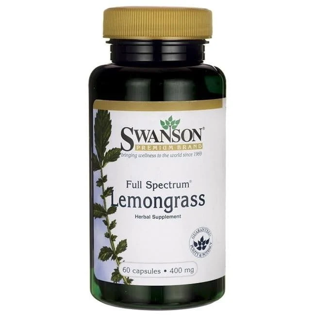 Vollspektrum Zitronengras 400 mg 60 Kapseln Swanson