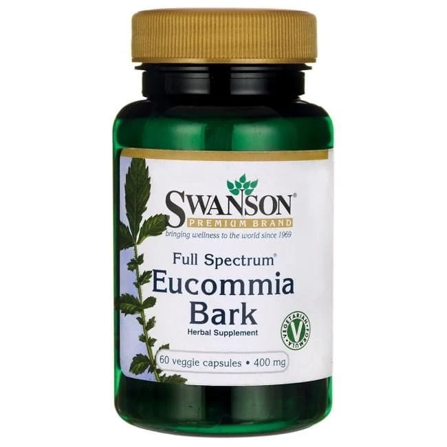 Vollspektrum Eucommia Rinde 400 mg 60 Kapseln Swanson