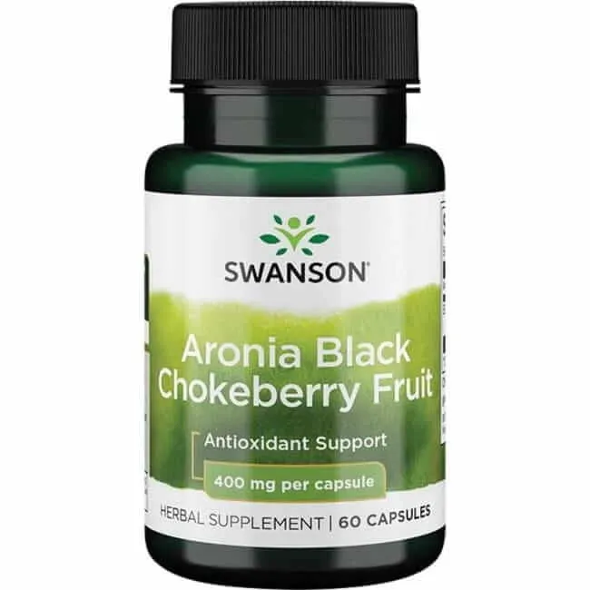 Schwarze Aronia Frucht 60 Kapseln Swanson