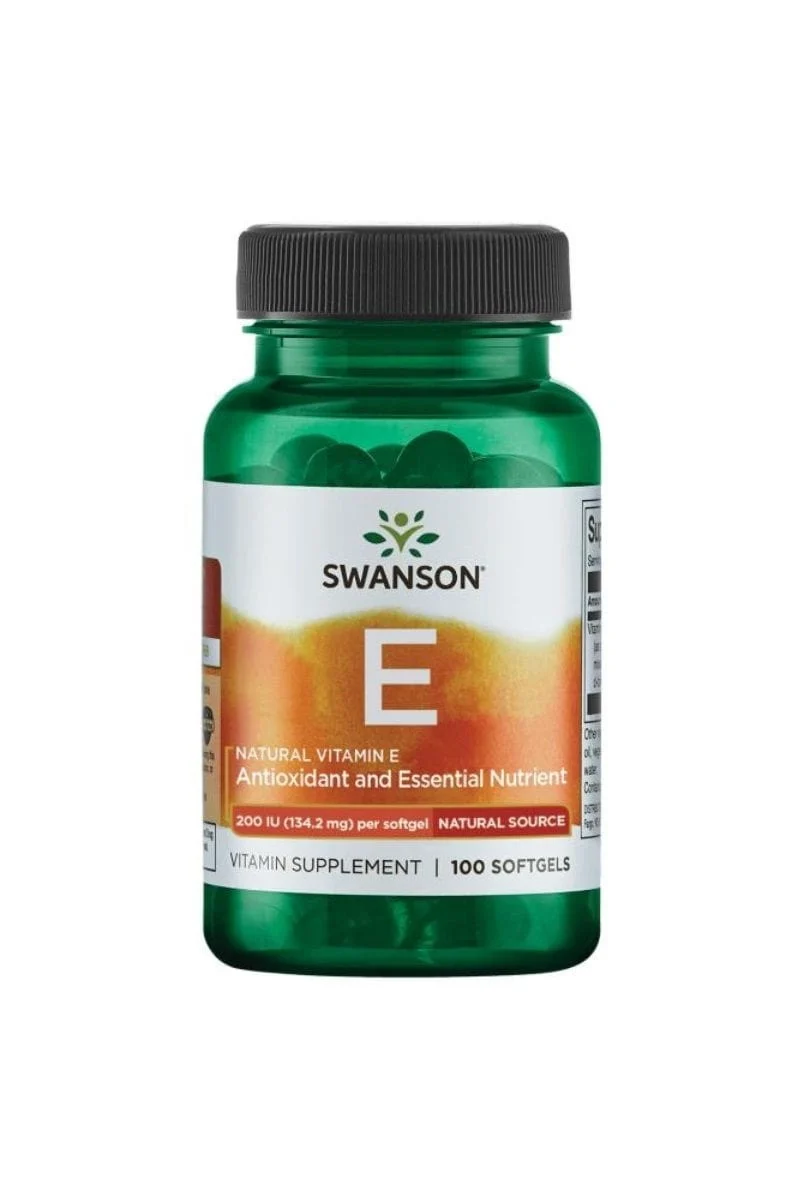 Natürliches Vitamin E 200 IU 100 Kapseln Swanson