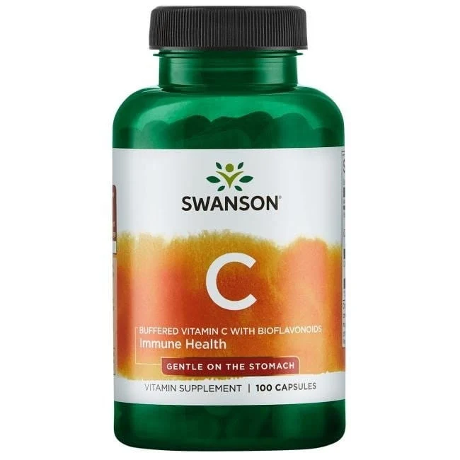 Vitamin C 500 gepuffert mit Bioflavonoiden 100 Kapseln Swanson