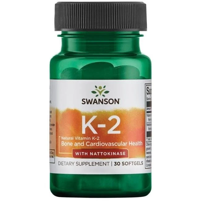 Vitamin K2 + Nattokinase 30 Kapseln Swanson