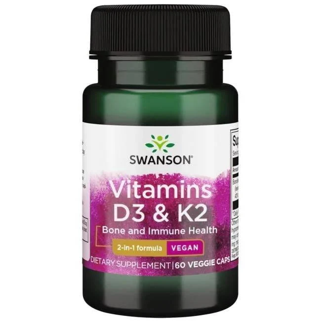 Vitamin K2 & D3 60 Kapseln Swanson