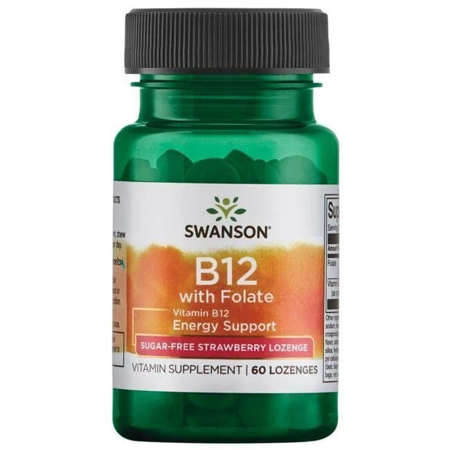 Vitamin B12 mit Folsäure 60 Tabletten Swanson
