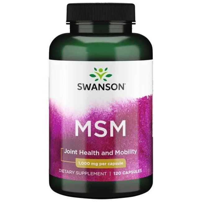 Schwefel MSM - Methylsulfonylmethan 1000 mg 120 Kapseln Swanson