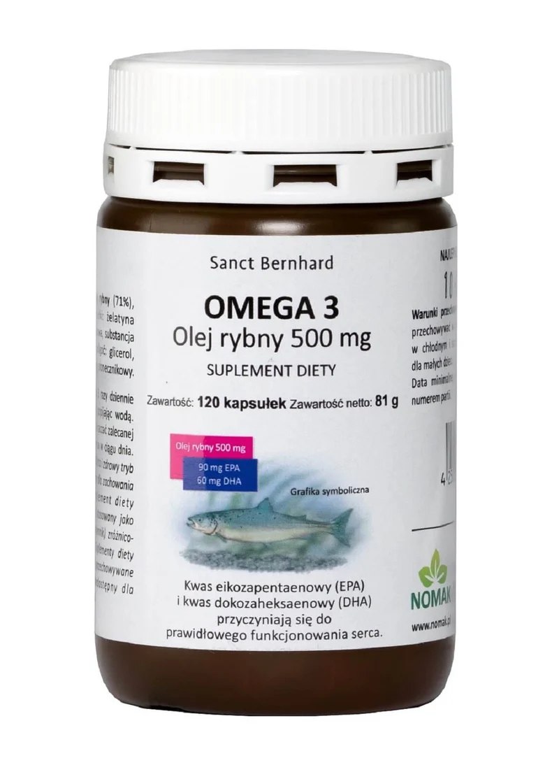 OMEGA 3 Fischöl 500 mg 120 Kapseln Kräuterhaus Sanct Bernhard KG
