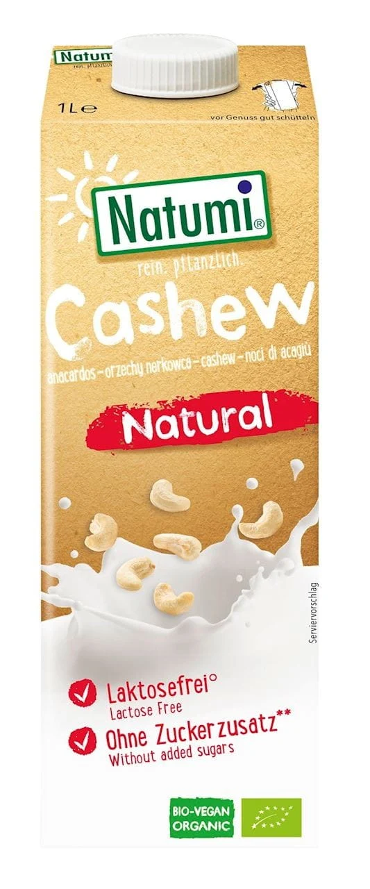 CASHEW-NUSS-GETRÄNK ZUCKERFREI BIO 1 L - NATUMI
