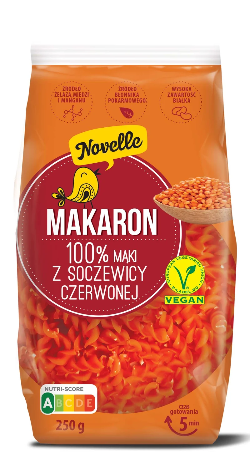 PROTEIN (ROTE SOJE) MAKARON WIDER 250 g - NOVELLE