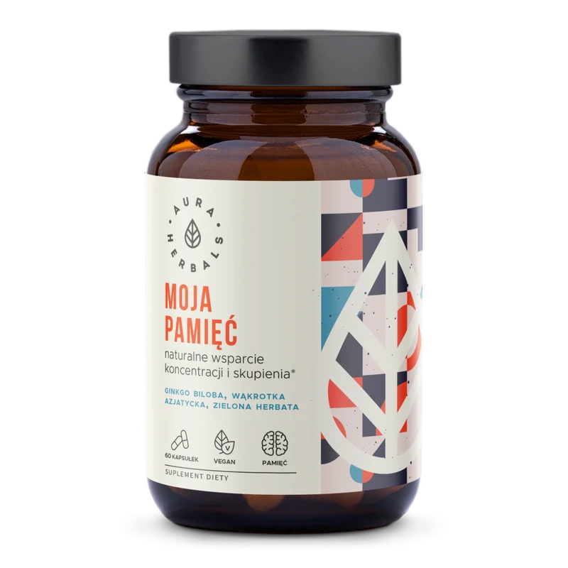 Mein Gedächtnis - Konzentration und Fokus (60 Kapseln) Aura Herbals