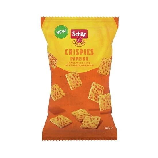 Crispies- Erbsensnack mit Paprikageschmack GLOSS. 100 g