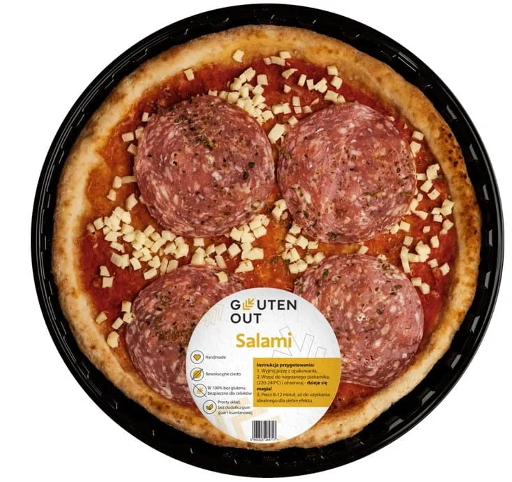 GLUTENFREIE MOZZARELLA & SALAMI-HÜHNCHEN-PIZZA 330 g - GLUTENFREI