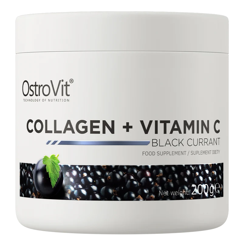 OSTROVIT Kollagen + Vitamin C - Geschmacksrichtung Schwarze Johannisbeere (200 g)
