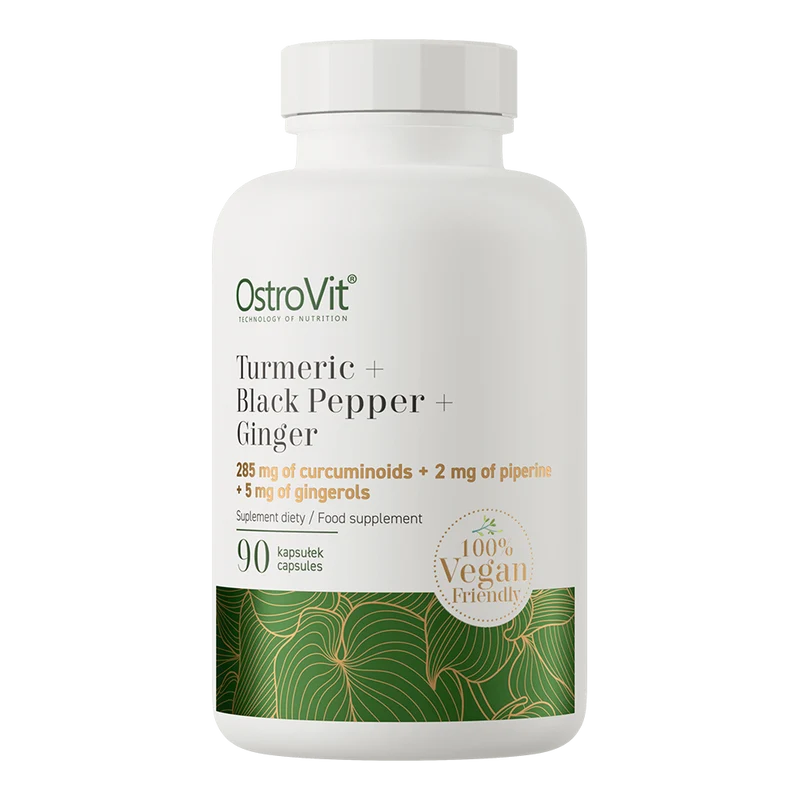 OSTROVIT Curcumin + Schwarzer Pfeffer + Ingwer VEGE (90 Kapseln).