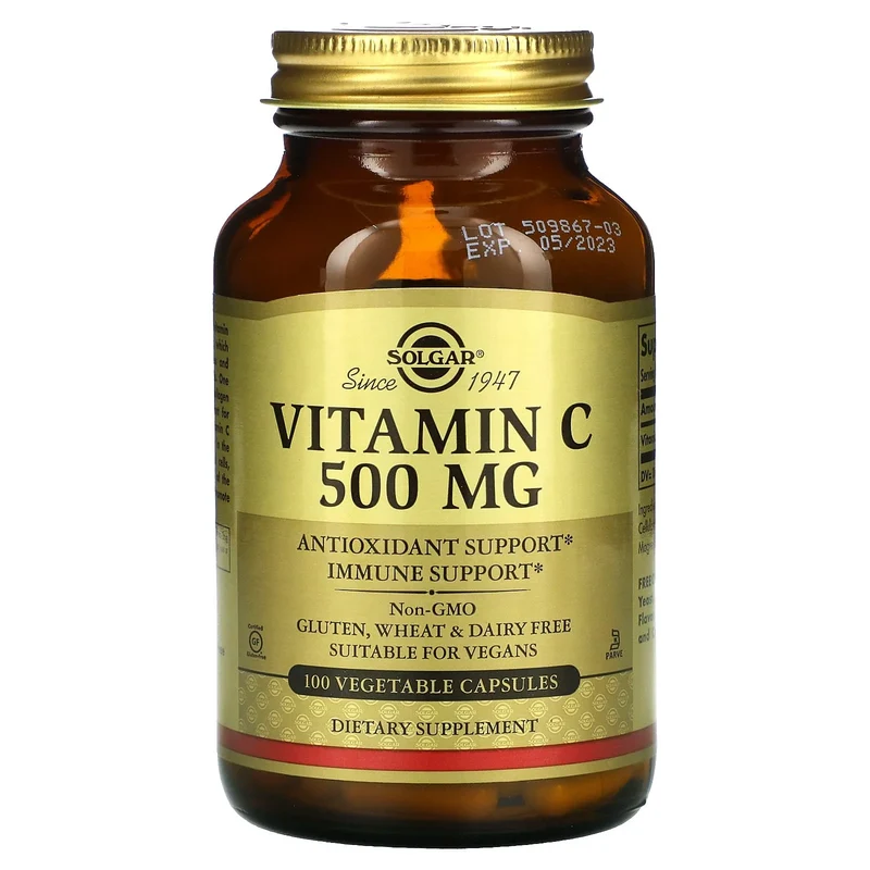SOLGAR Vitamin C 500 mg (100 Kapseln)