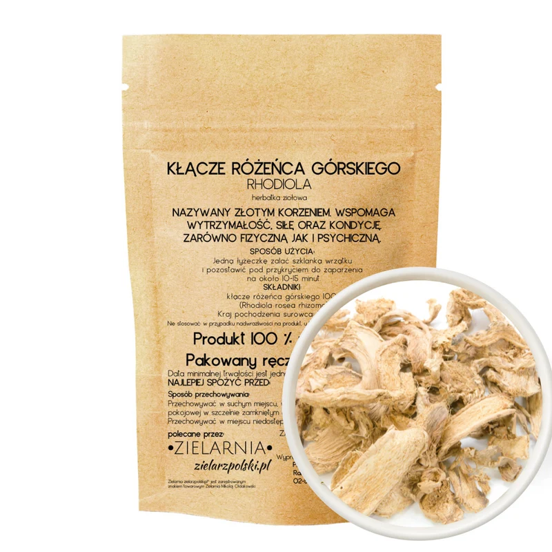 Rhodiola rosea geschnitten Rhizom 50g ZIELARZPOLSKI.PL