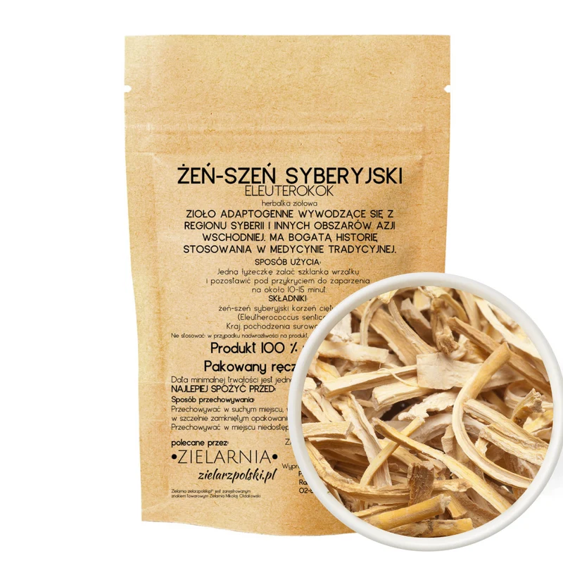 Sibirischer Ginseng Wurzel geschnitten 50g ZIELARZPOLSKI.PL