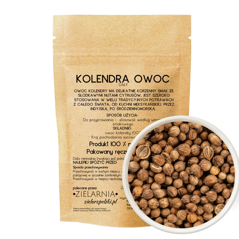 Koriander ganze Frucht 50g ZIELARZPOLSKI.PL
