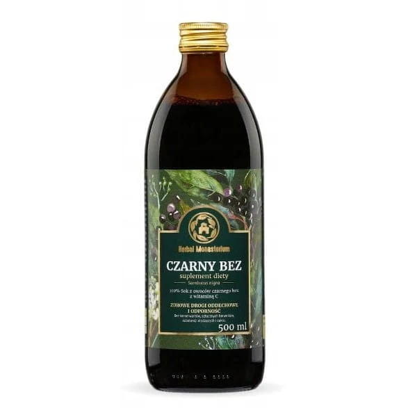 Herbal Monasterium Schwarzer Holunder Saft 500 ml