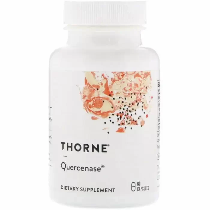 THORNE RESEARCH Quercenase - Quercetin und Bromelain (60 Kapseln).
