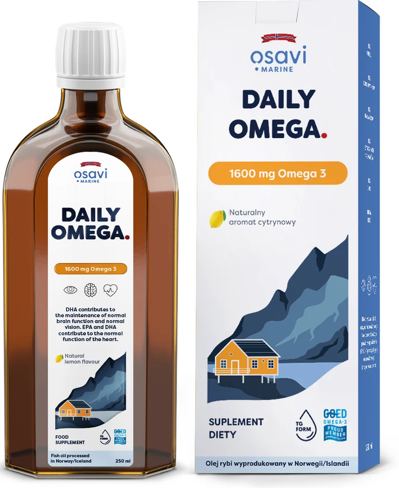 OSAVI Daily Omega 1600 mg - Zitronengeschmack (250 ml)