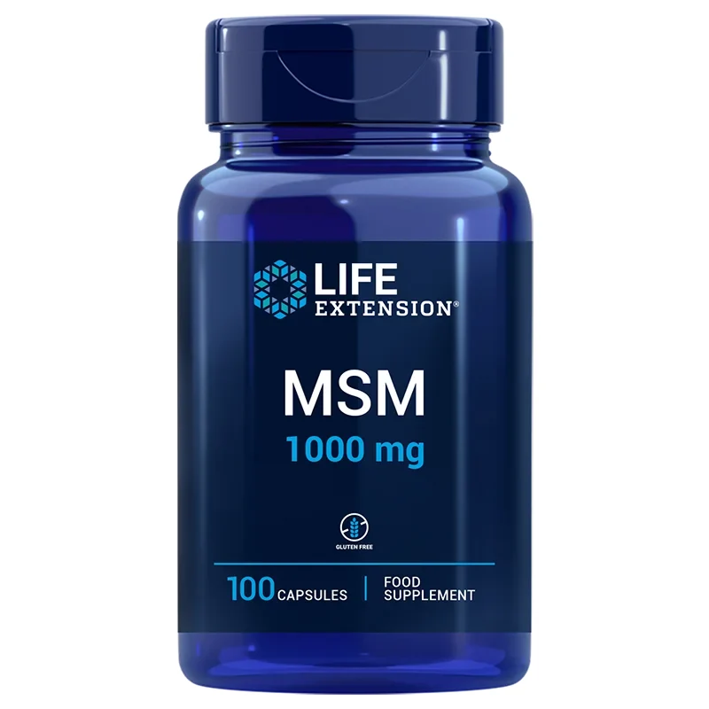 LIFE EXTENSION MSM Sulphur - Methylsulfonylmethan EU (100 Kapseln).