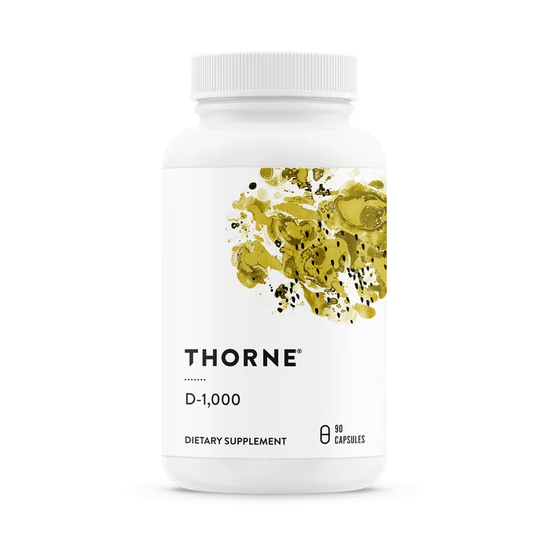 THORNE RESEARCH Vitamin D-1000 - Vitamin D3 (90 Kapseln)