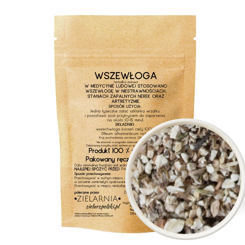 Wszewłoga górska geschnittene Wurzel 50g ZIELARZPOLSKI.PL