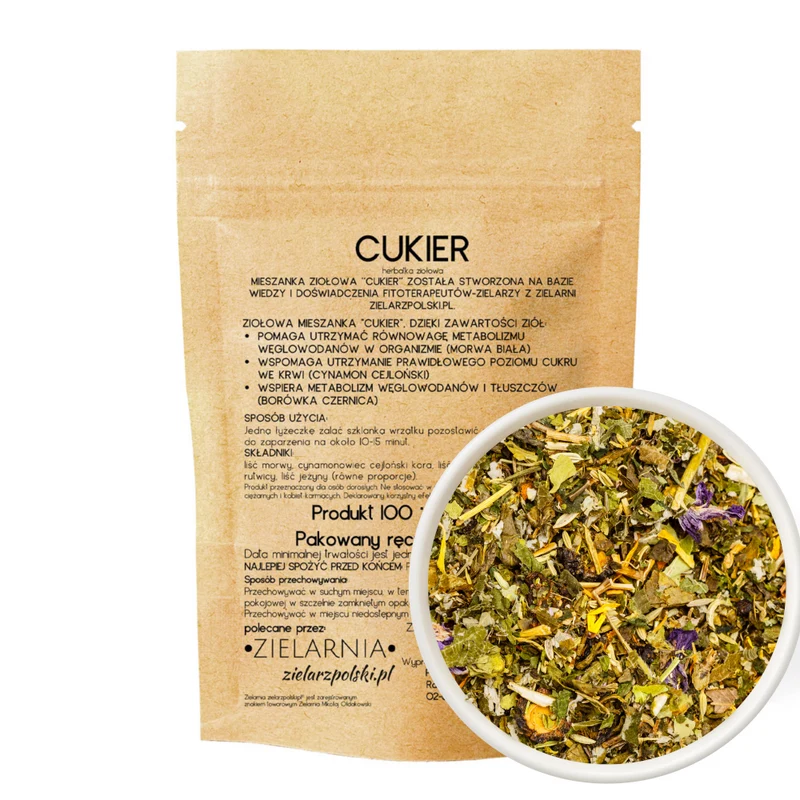 Zucker-Kräutertee 100g ZIELARZPOLSKI.PL