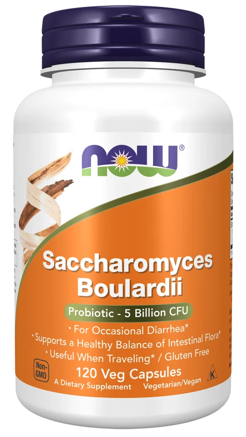 NOW FOODS Probiotic Saccharomyces Boulardii (120 Kapseln)