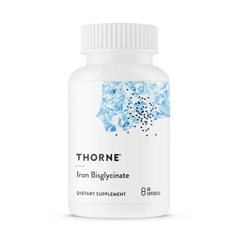 THORNE RESEARCH Eisen Bisglycinat - Eisen 25 mg (60 Kapseln).